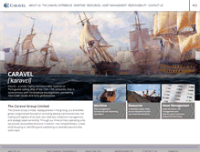 Tablet Screenshot of caravel-group.com